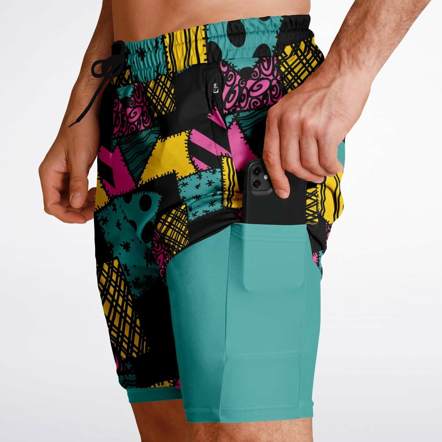 Nightmare Collection Sally Men's Double Layer Pocket Shorts