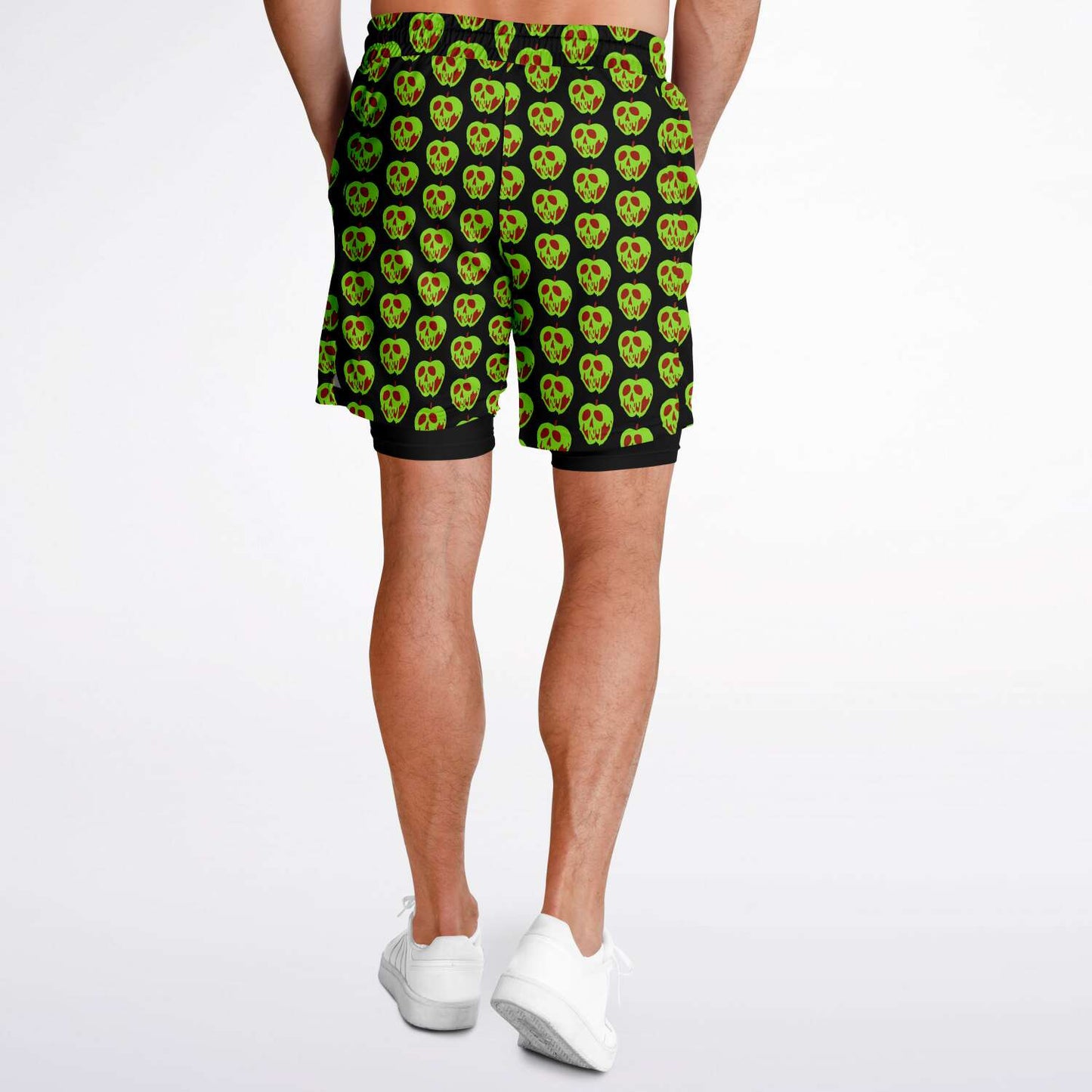 Evil Apple Men's Double Layer Shorts
