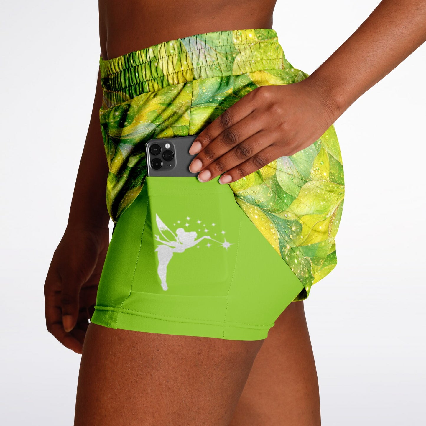 Green Fairy Double Layer Pocket Shorts