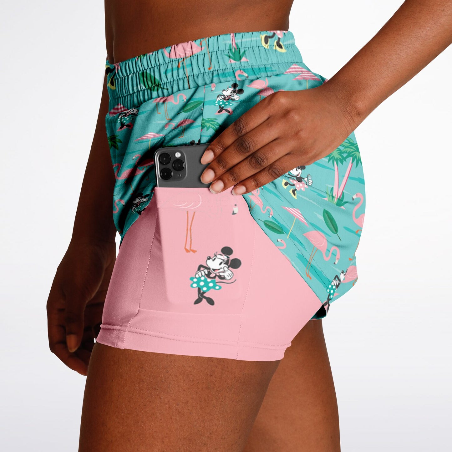 Flamingo Collection Women's Double Layer Pocket Shorts