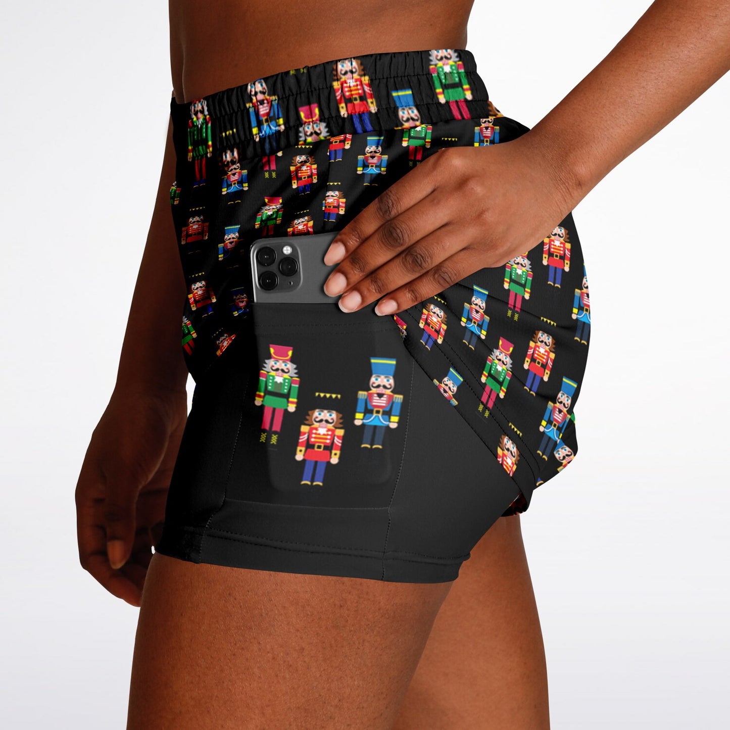 Nutcracker Double Layer Pocket Shorts