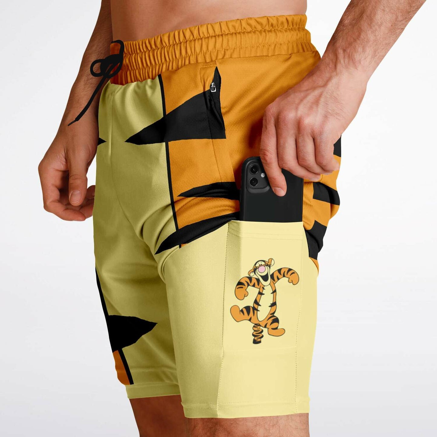 Tiger Men's Double Layer Pocket Shorts