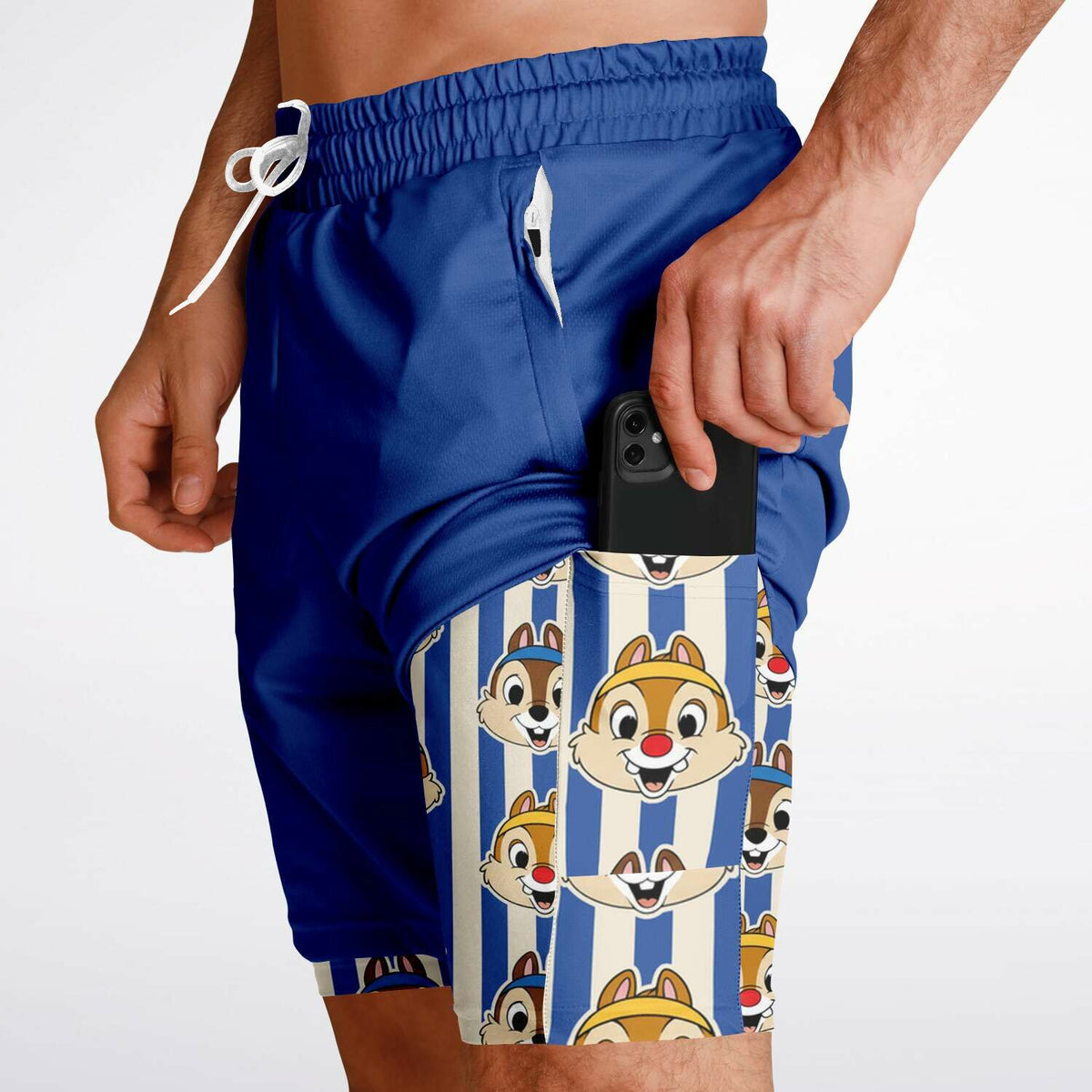 Men's Chipmunk Double Layer Pocket Shorts