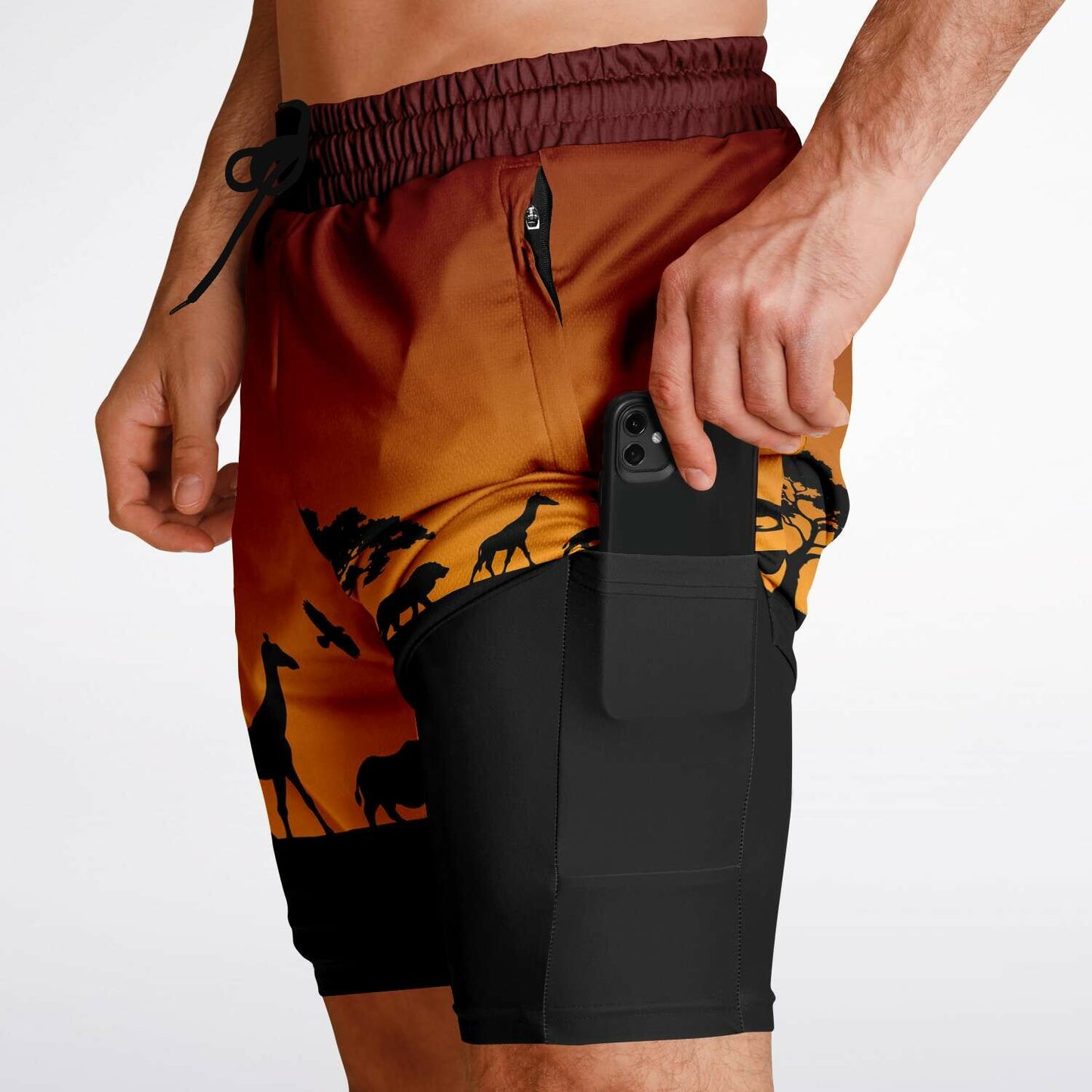 Safari Men's Double Layer Pocket Shorts