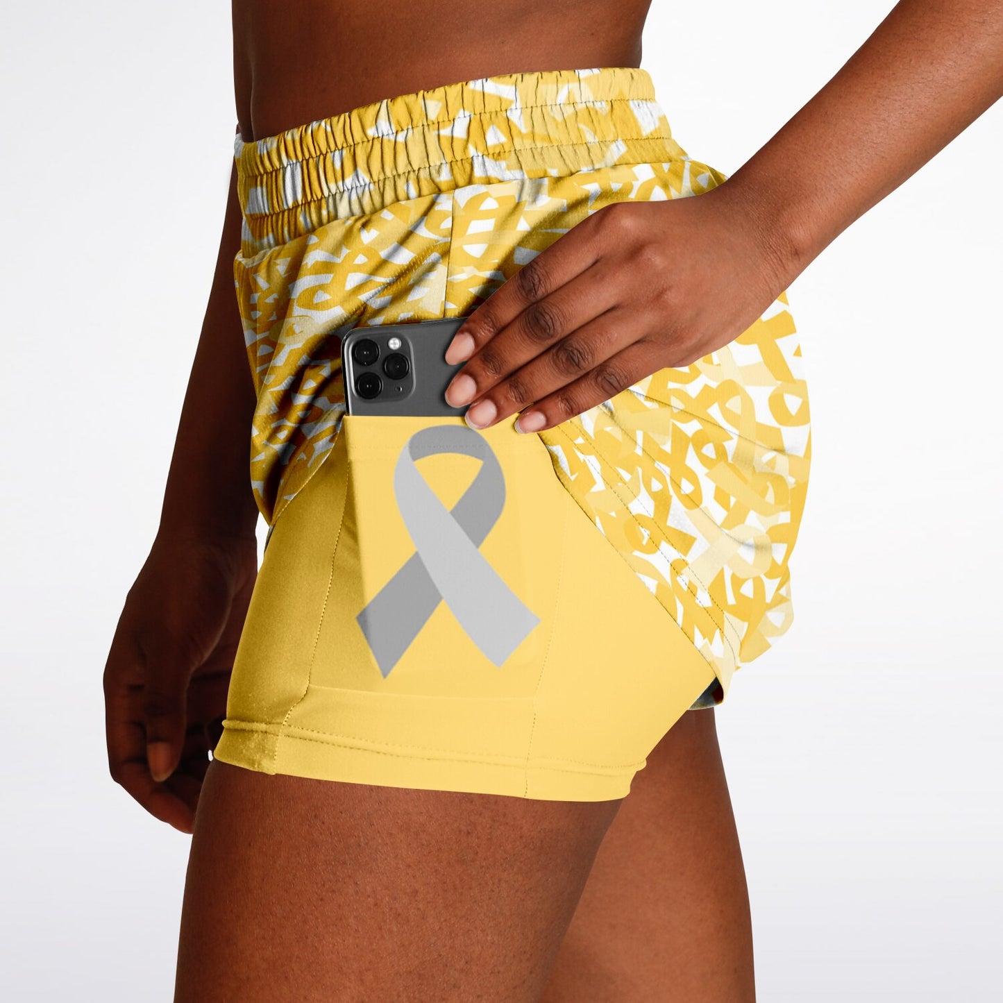 Gold Ribbon Double Layer Pocket Shorts