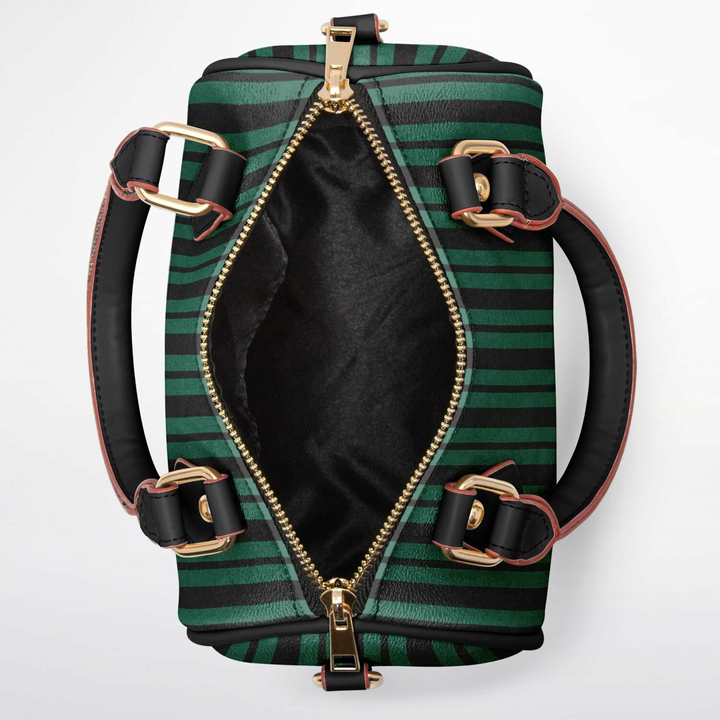 Green Haunted Wallpaper Crossbody Handbag