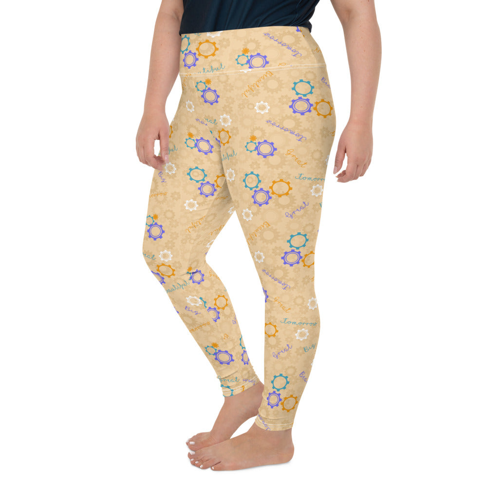 Thin Yellow Line All-Over Print Plus Size Leggings - Towlivesmatter