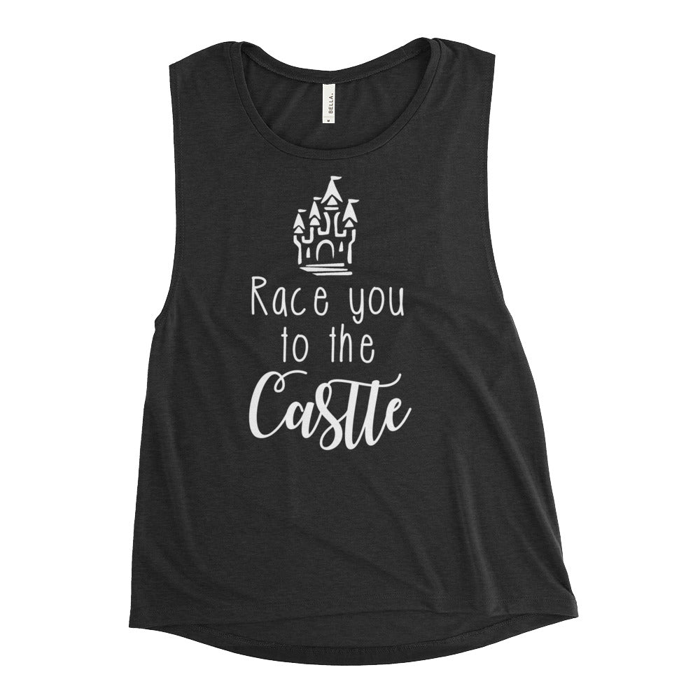 Race You To The Castle Ladies’ Muscle Tank