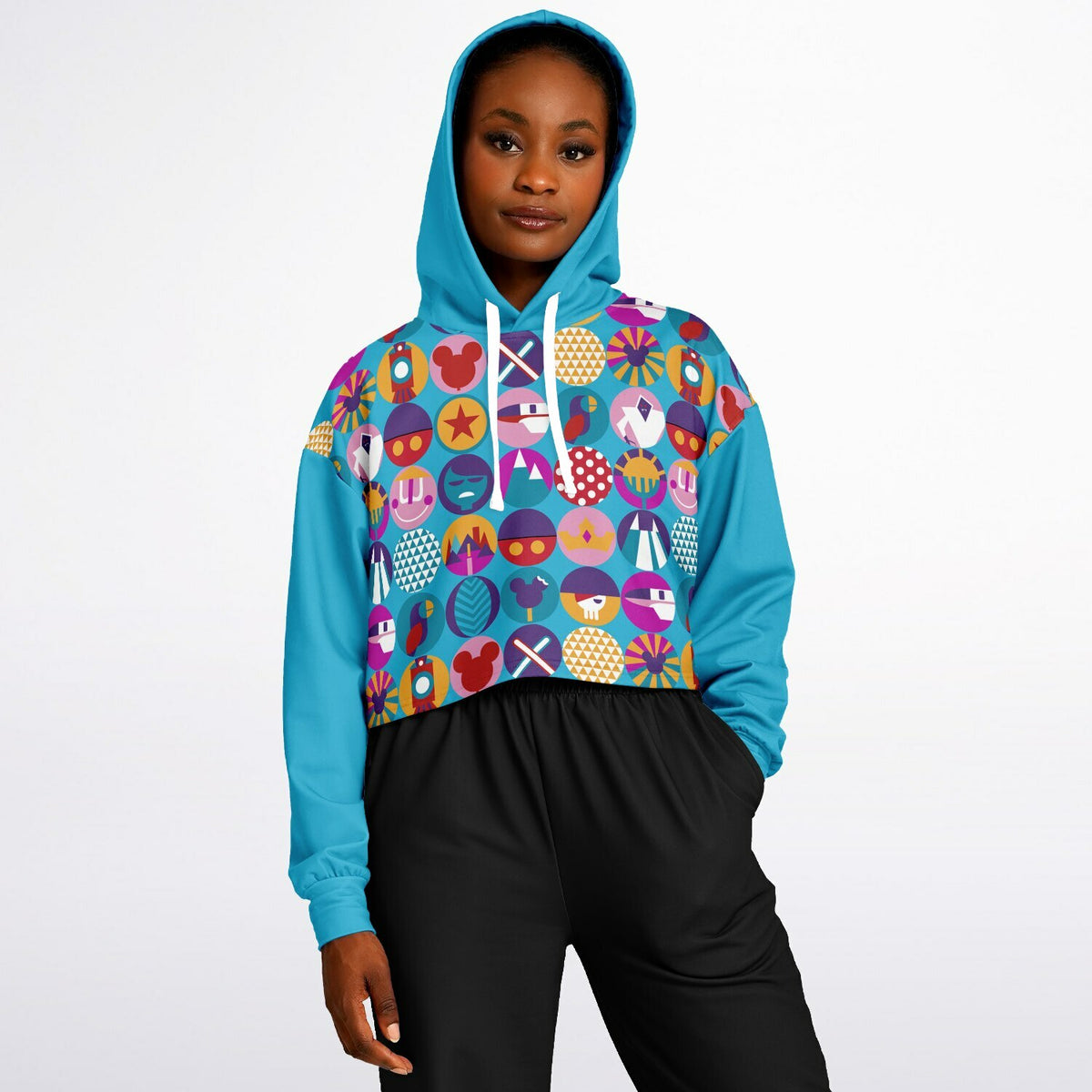 Park Cups Cropped Hoodie