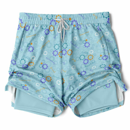 Blue Carousel Collection Men's Double Layer Pocket Shorts