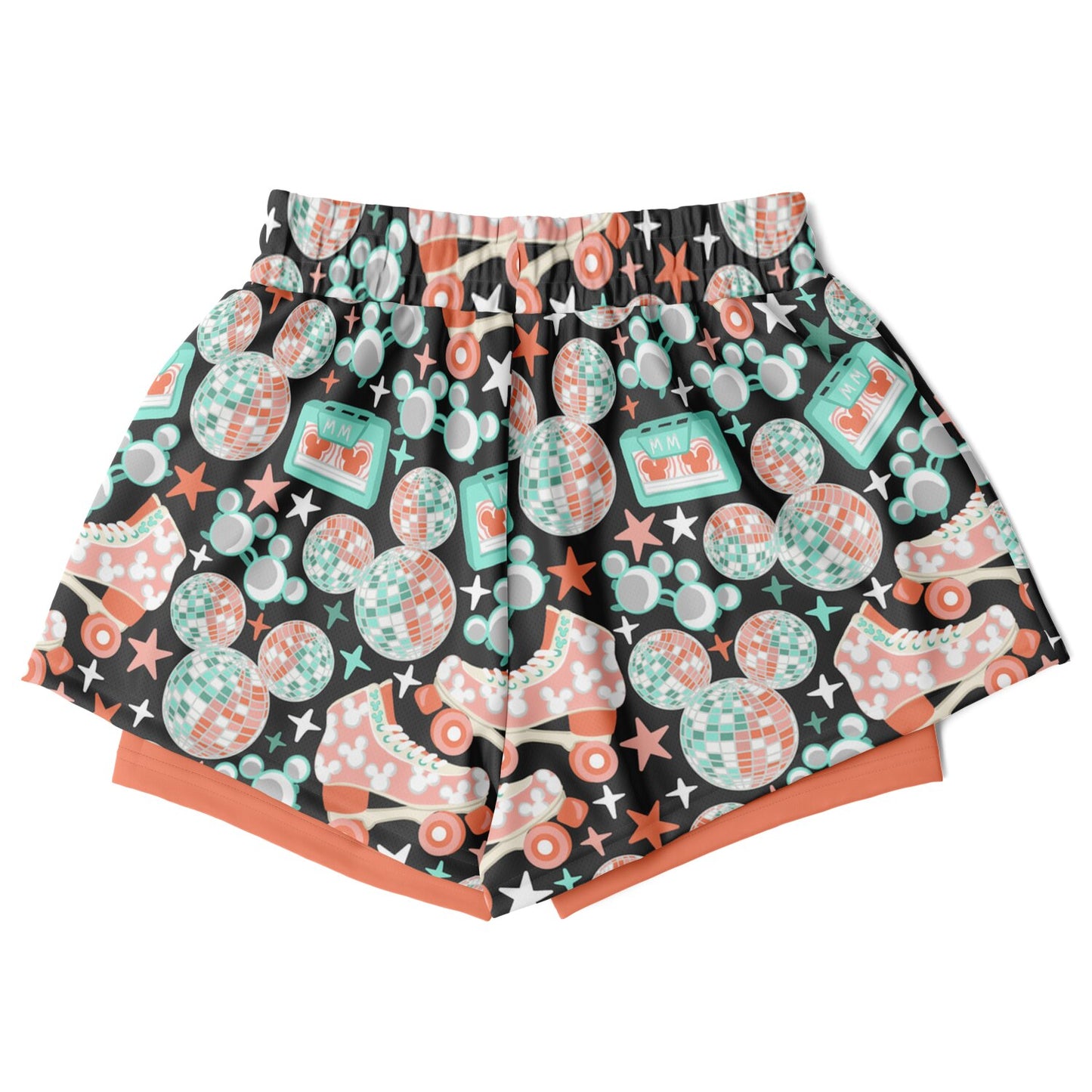 Disco Collection Dark Double Layer Pocket Shorts