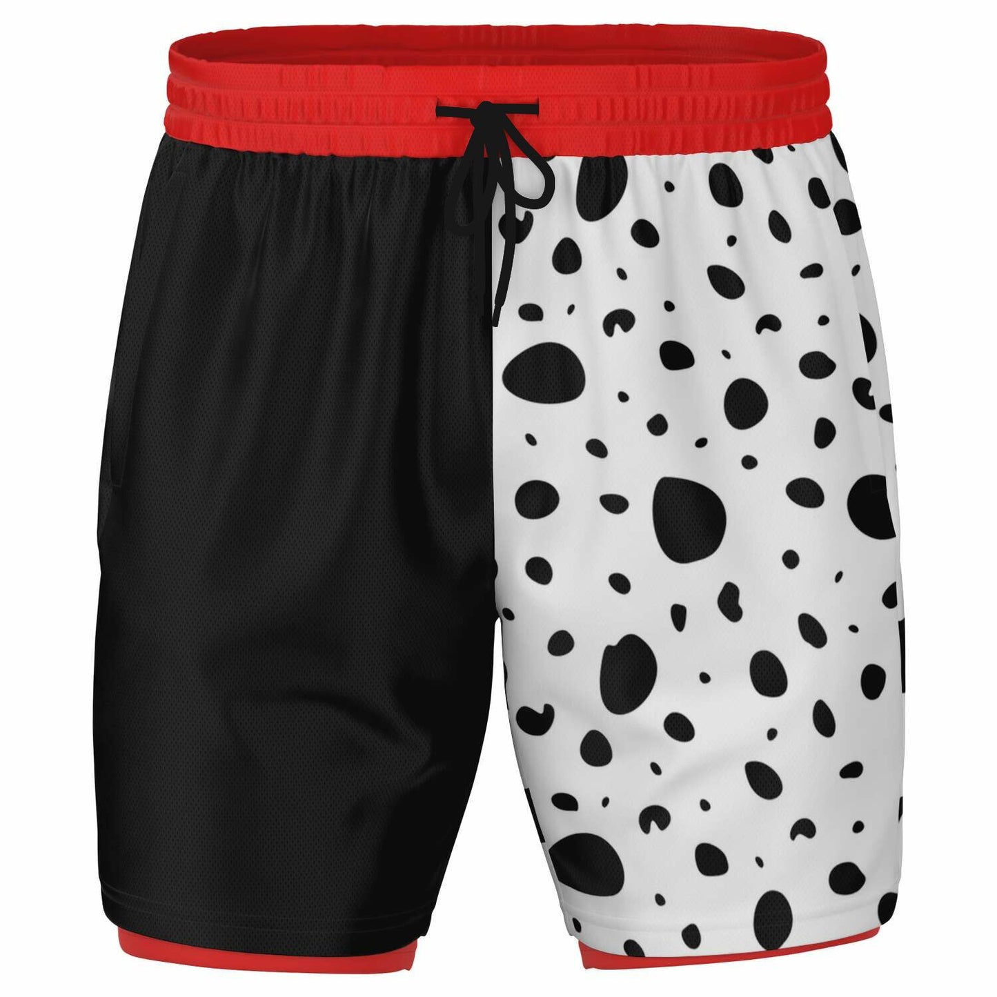 Dalmation Men's Double Layer Pocket Shorts