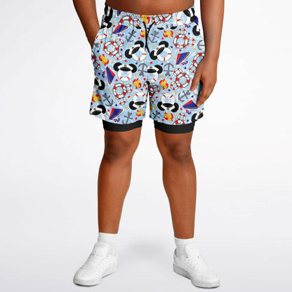Men's Cruise Double Layer Pocket Shorts