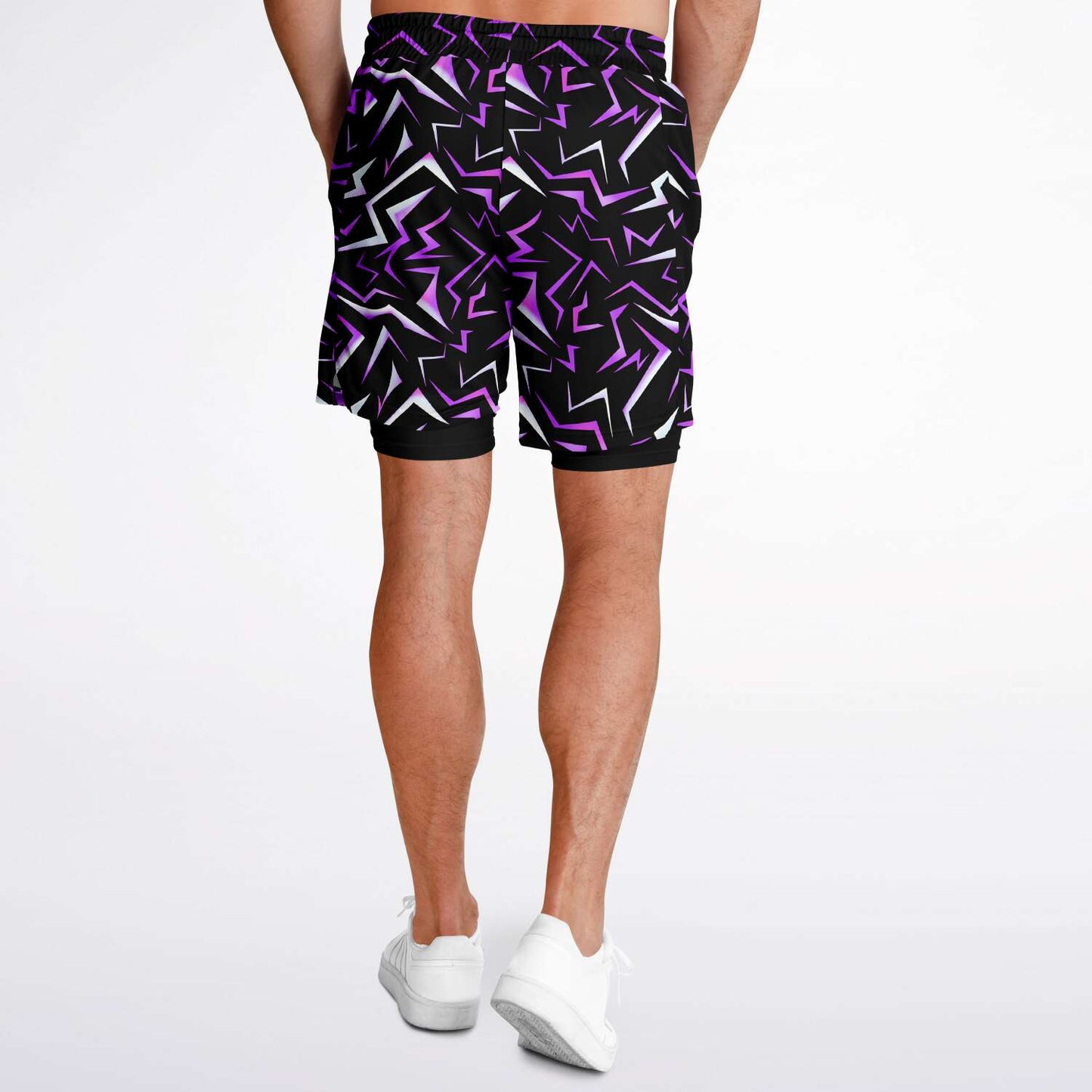 Patterns Collection Men's Double Layer Pocket Shorts