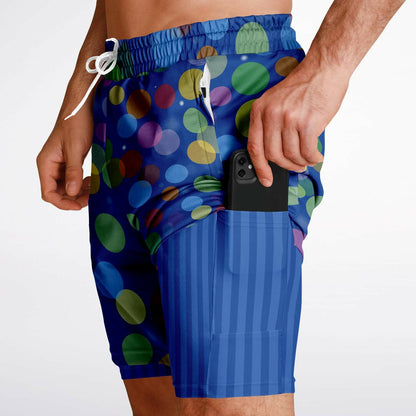 Core Memory Orb Men's Double Layer Pocket Shorts