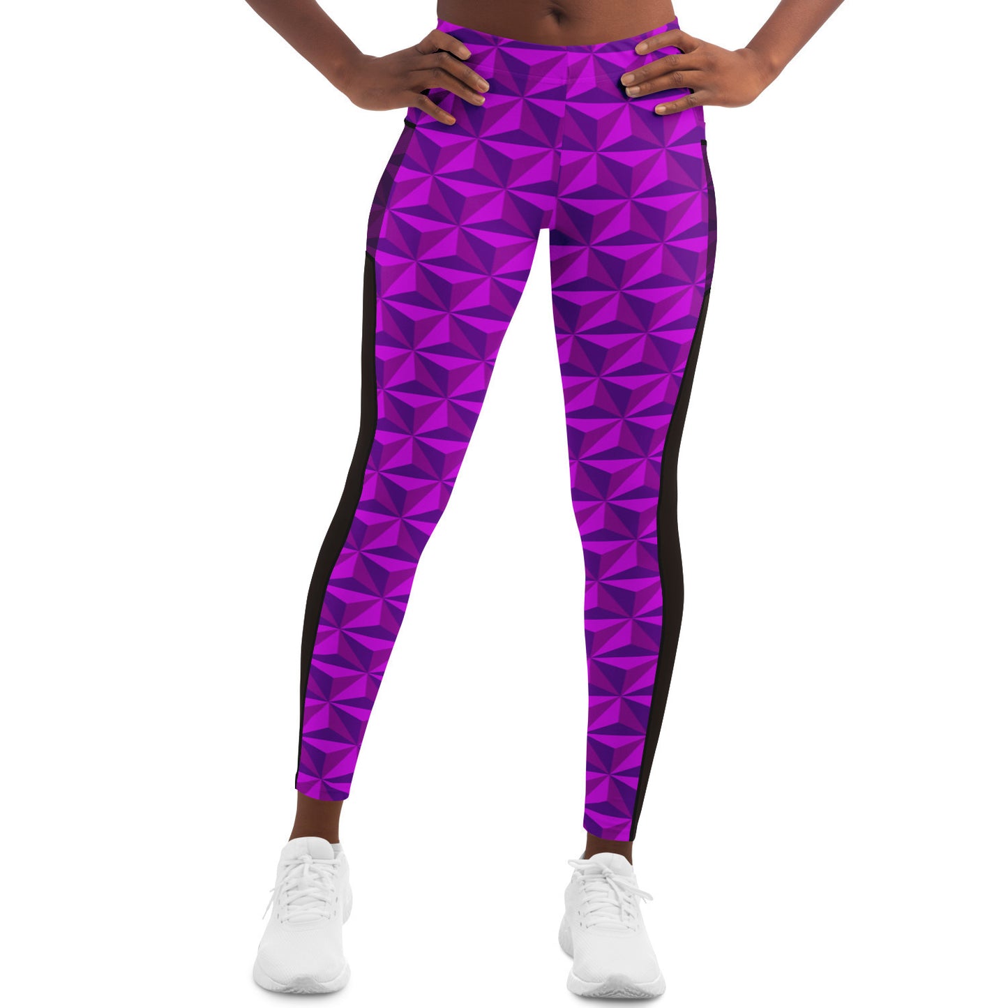 Pink Spaceship Earth Mesh Pocket Legging