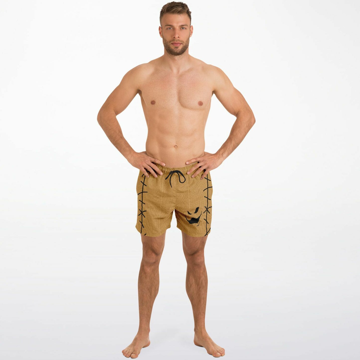 Nightmare Collection Brown BoogieMan Swim Trunks Men
