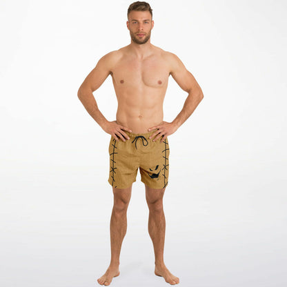 Nightmare Collection Brown BoogieMan Swim Trunks Men