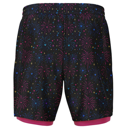 Fireworks Men's Double Layer Pocket Shorts