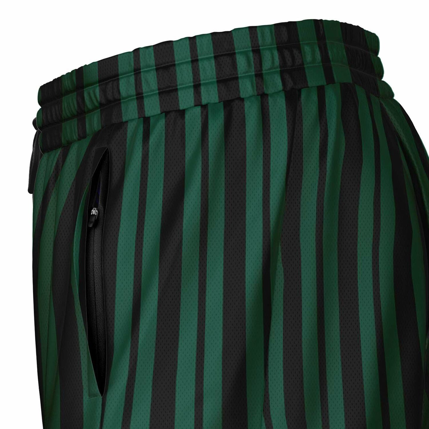 Haunted Green Wallpaper Men's Double Layer Shorts