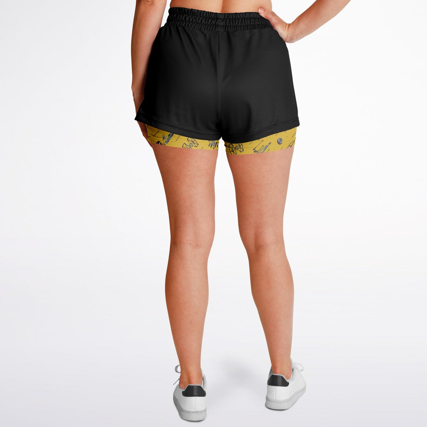 Space Star Double Layer Pocket Shorts