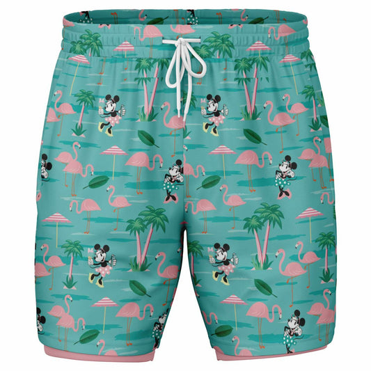 Flamingo Collection Men's Double Layer Pocket Shorts