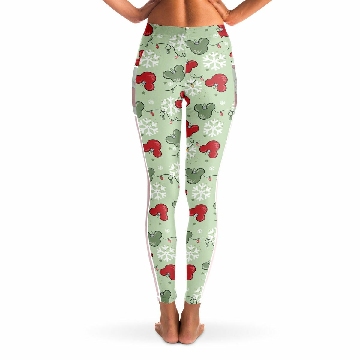 Christmas Lights Mesh Pocket Leggings