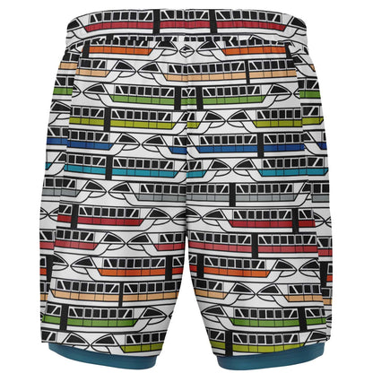 Monorail Collection Men's Double Layer Pocket Shorts