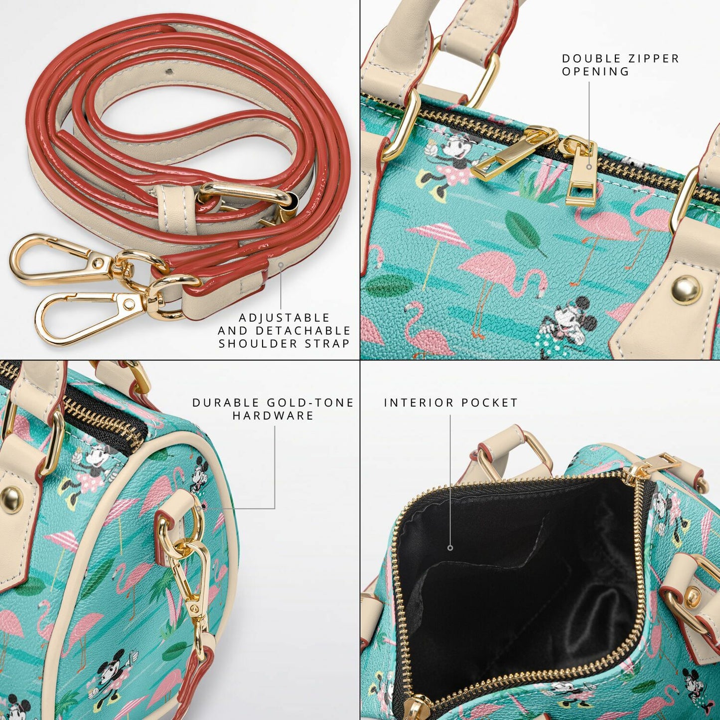 Flamingo Collection Crossbody Handbag