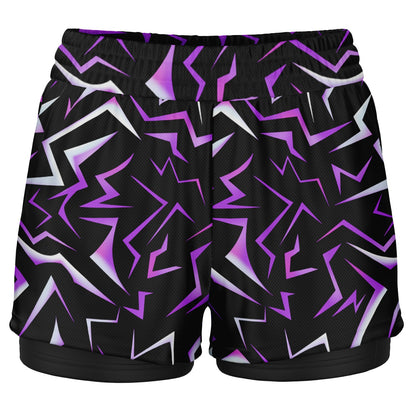 Patterns Collection Double Layer Pocket Shorts