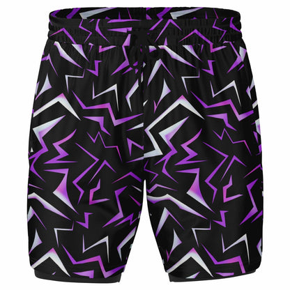 Patterns Collection Men's Double Layer Pocket Shorts