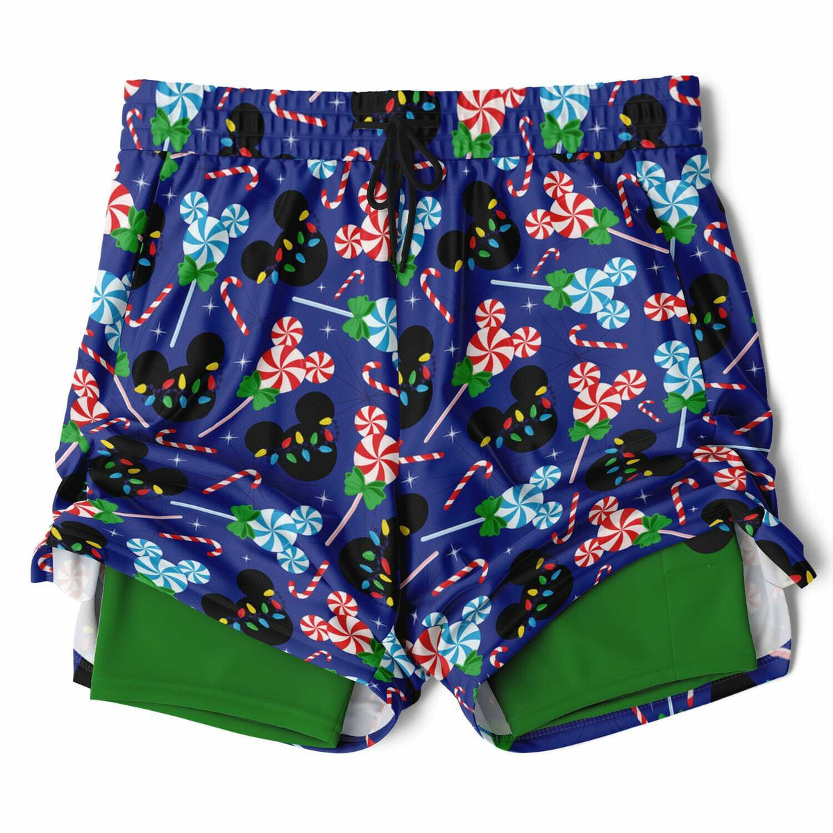 Peppermint Men's Double Layer Pocket Shorts
