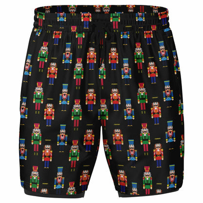 Nutcracker Men's Double Layer Pocket Shorts