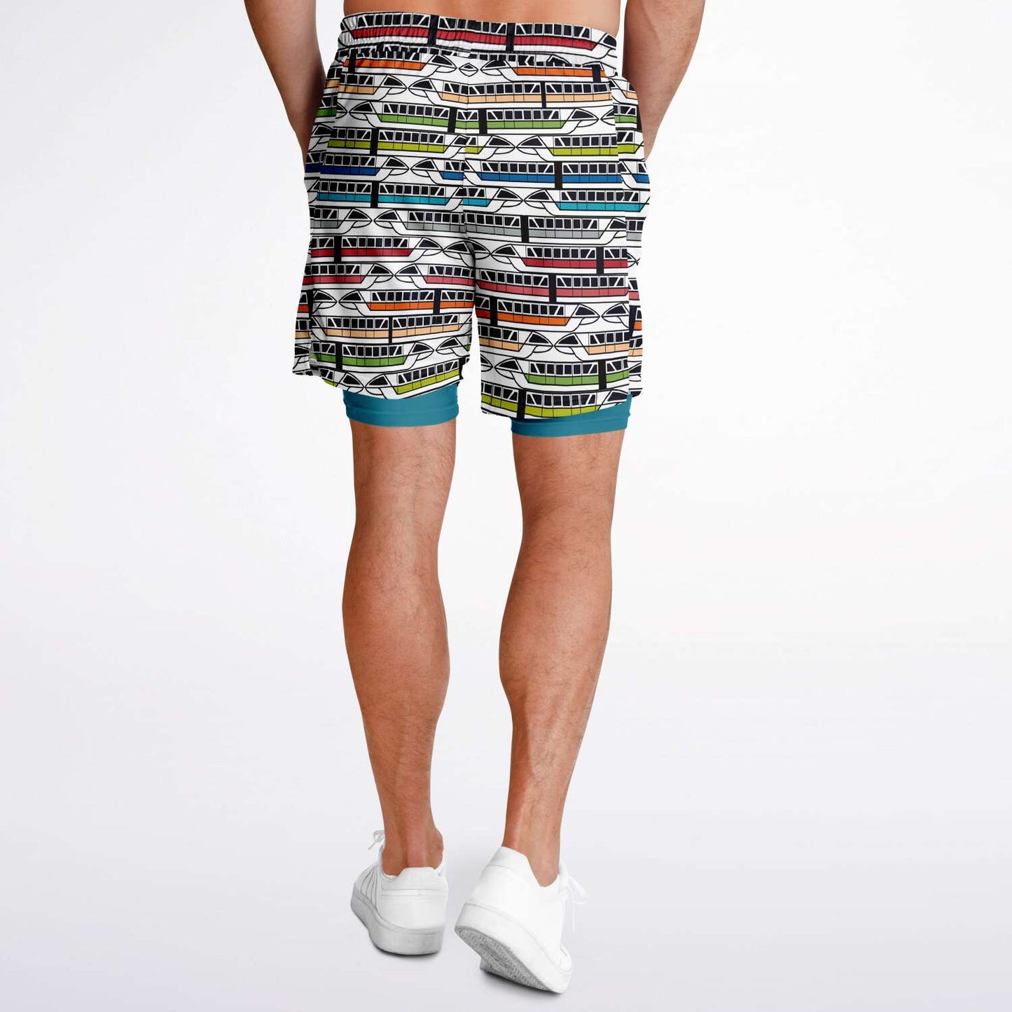 Monorail Collection Men's Double Layer Pocket Shorts