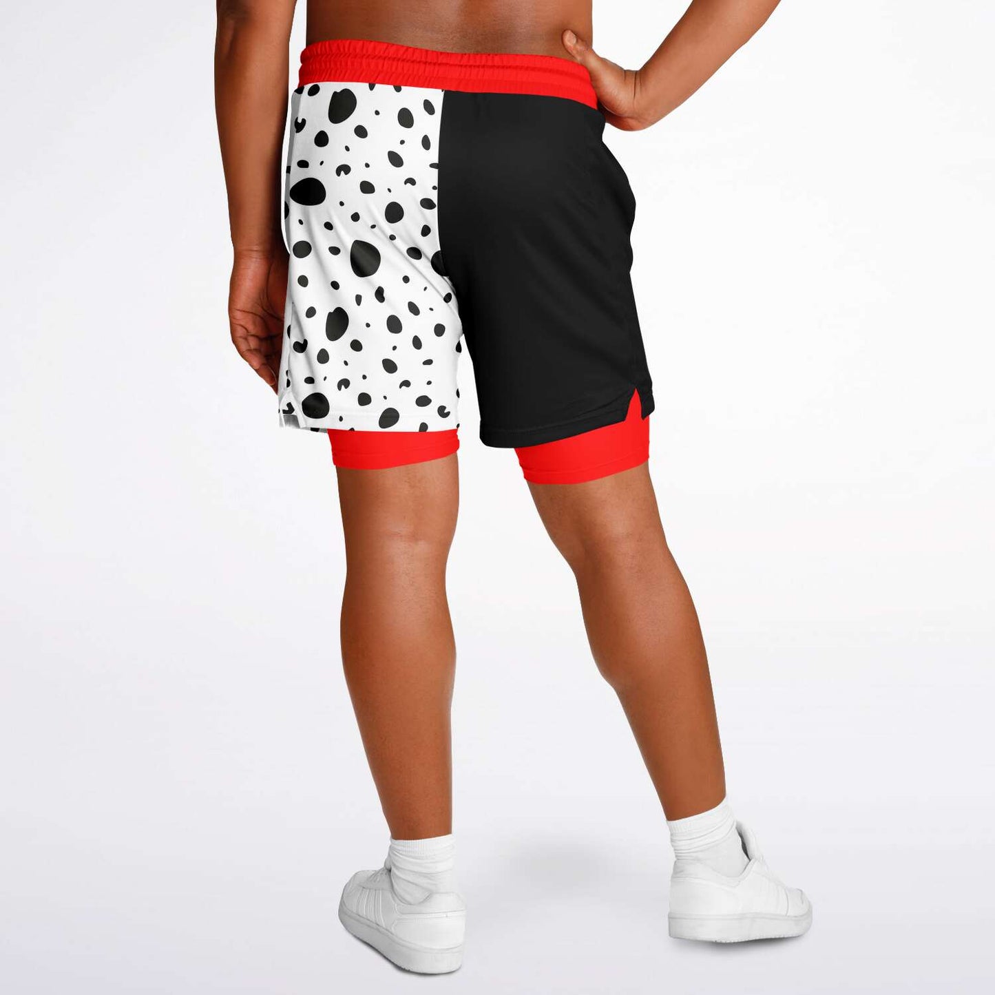 Dalmation Men's Double Layer Pocket Shorts