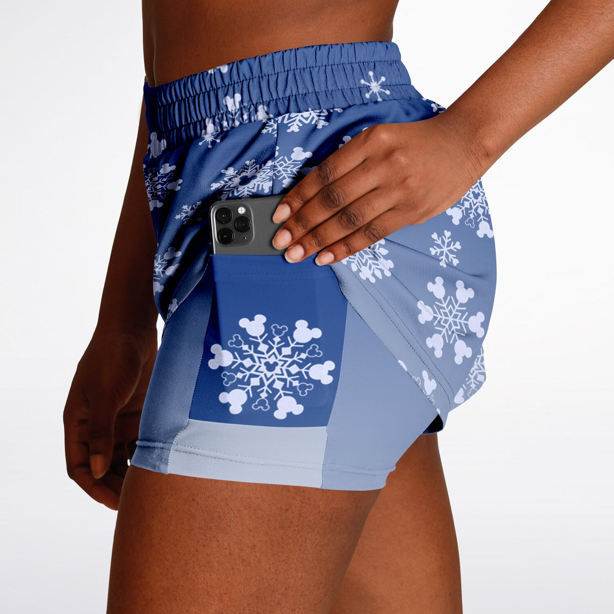 Snowflake Double Layer Pocket Shorts