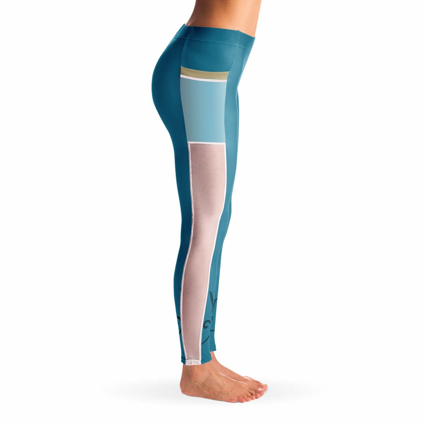 Elsa Coronation Mesh Pocket Leggings