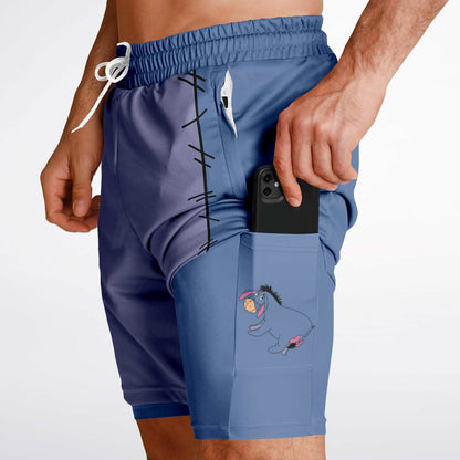 Donkey Men's Double Layer Pocket Shorts