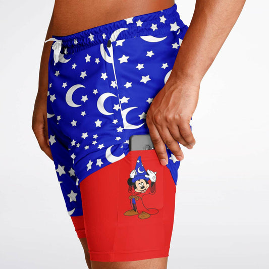 Sorcerer Men's Double Layer Pocket Shorts