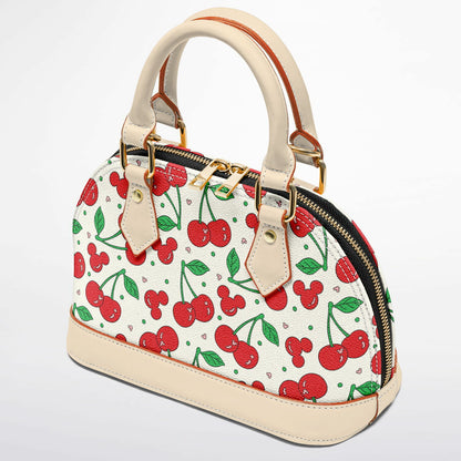 Cherry Collection Dome Satchel Handbag