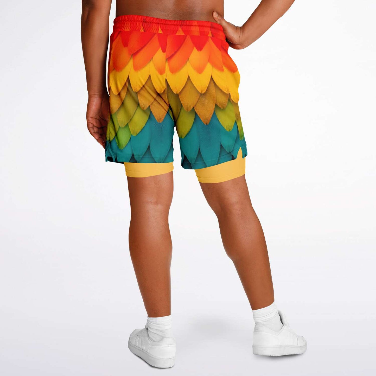 Crazy Bird Men's Double Layer Pocket Shorts