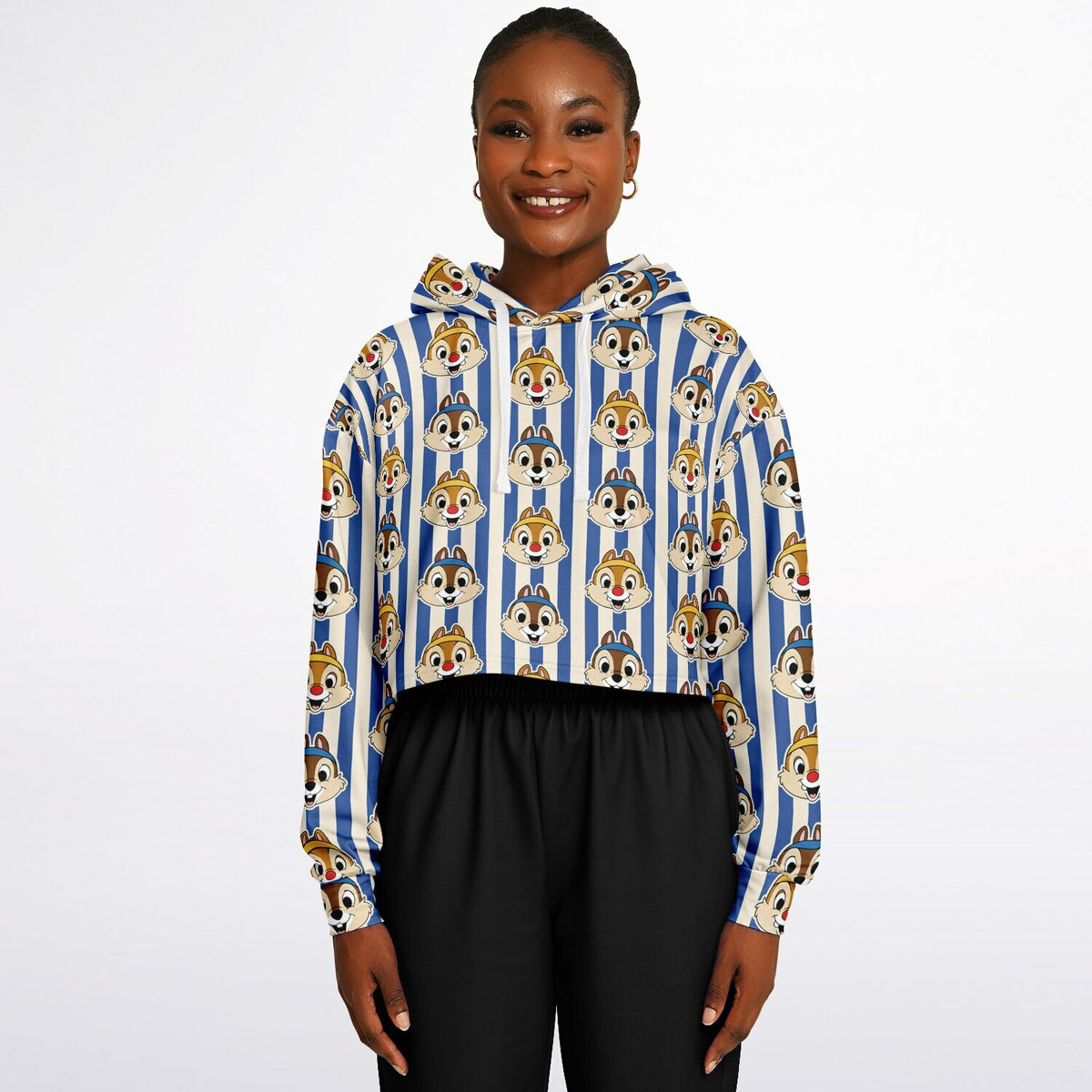 Running Chipmunks Crop Hoodie