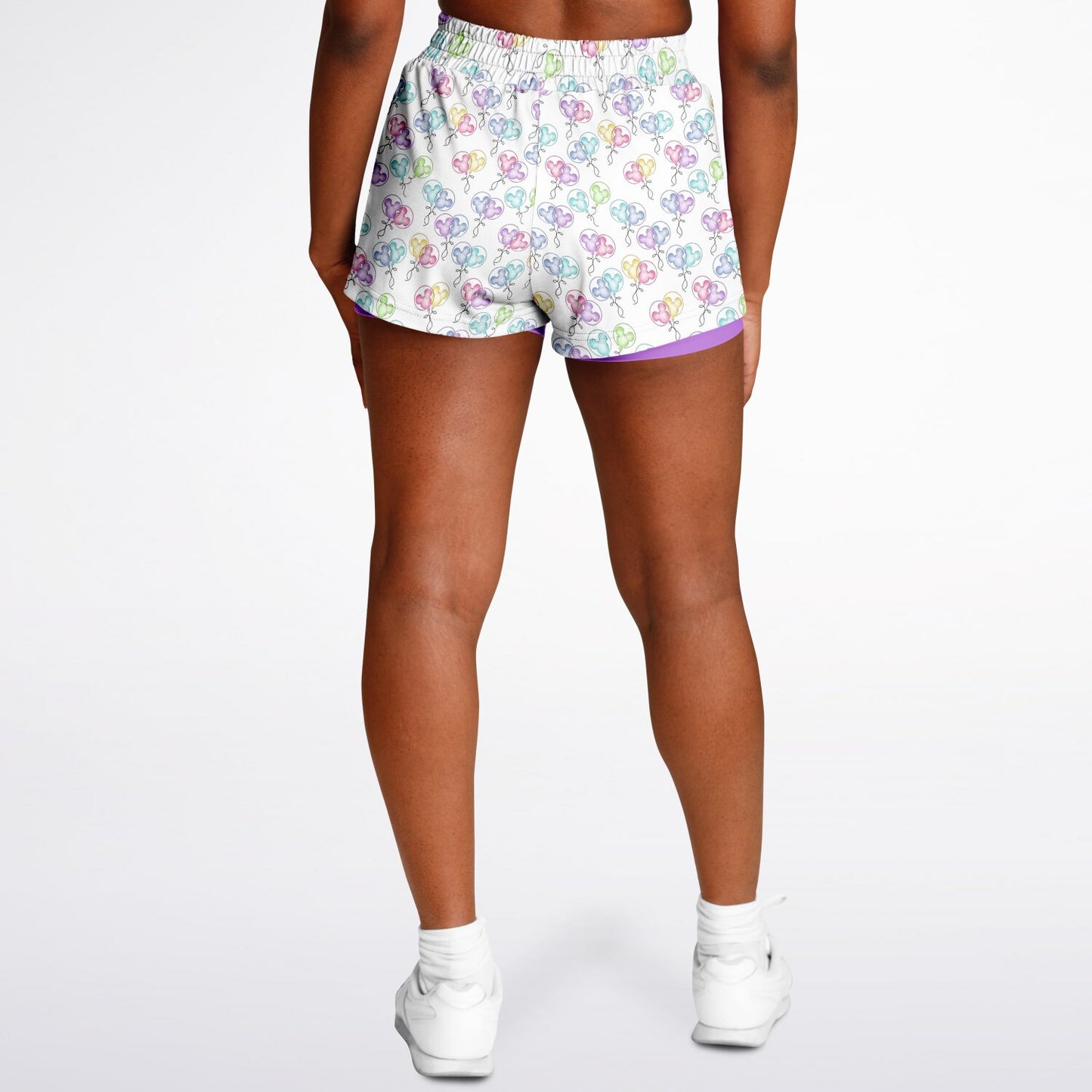 Birthday Balloons Double Layer Pocket Shorts
