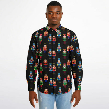 Nutcracker Long Sleeve Button Down Shirt