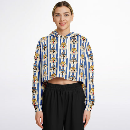 Running Chipmunks Crop Hoodie