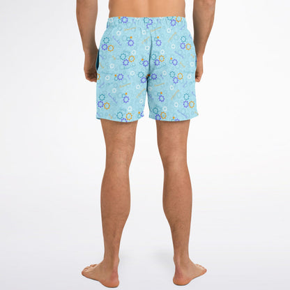 Carousel Collection Blue Men's Swim Trunks
