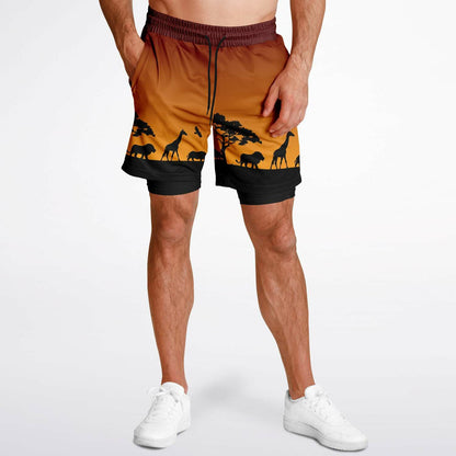 Safari Men's Double Layer Pocket Shorts