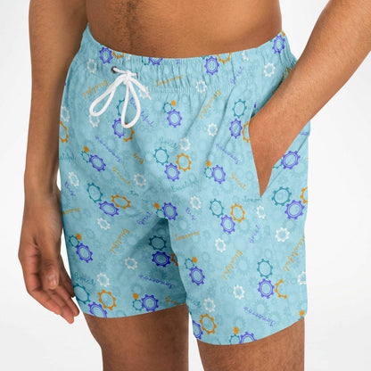 Carousel Collection Blue Men's Swim Trunks