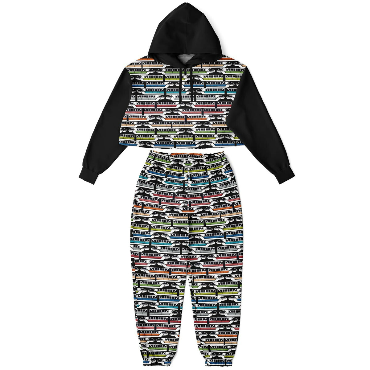Monorail Cropped Hoodie & Sweatpants