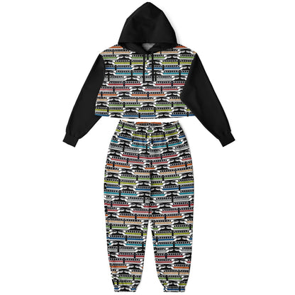 Monorail Cropped Hoodie & Sweatpants